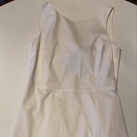 Theory white dress with bow in back - Picture 4 of 5